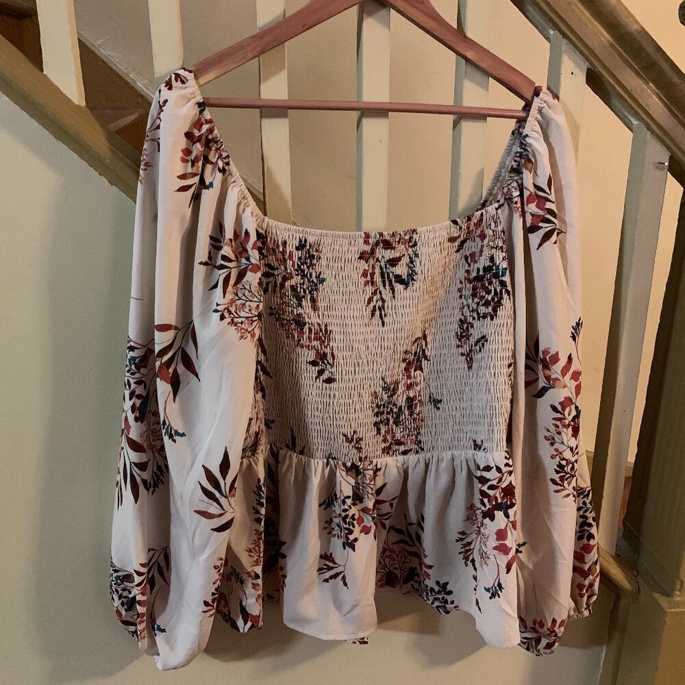 Babydoll with Smocking and Puffed Sleeves
